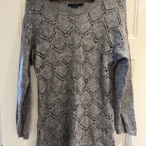 Women's Elegant Gray Knit Sweater